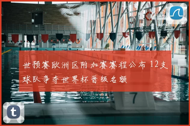 世预赛欧洲区附加赛赛程公布 12支球队争夺世界杯晋级名额